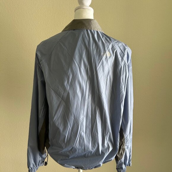 The North Face Women Windbreaker Jacket Blue Gray Stow Pockets Lightweight SZM - Picture 2 of 9